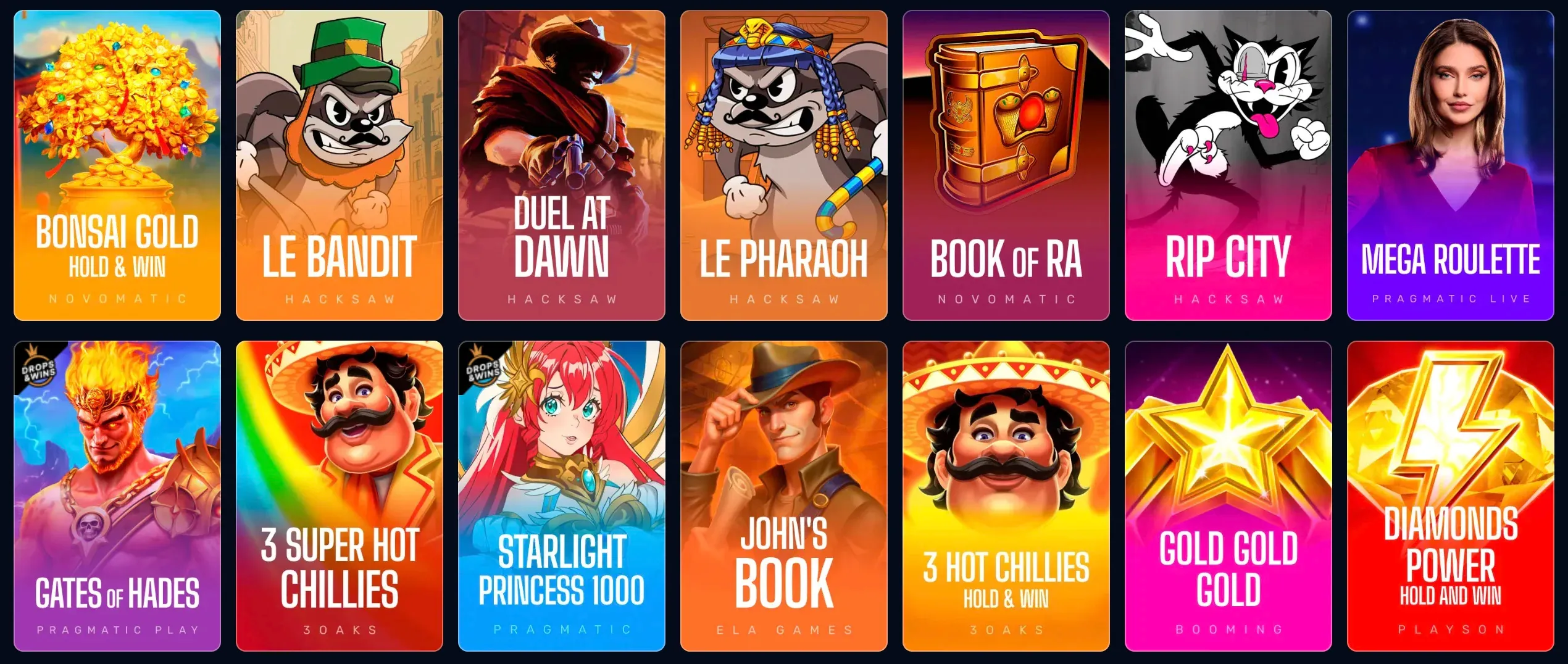 Játékgyűjtemény az X3bet casino